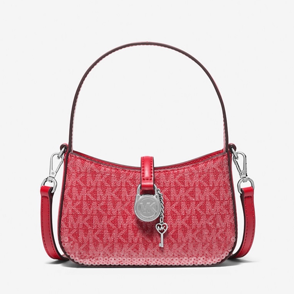 MICHAEL KORS
Lyra mini Signature Logo sequin Crossbody Bag